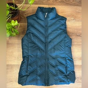 Eddie Bauer Premium Goose Down Packable Quilted Puffer Vest Jacket
